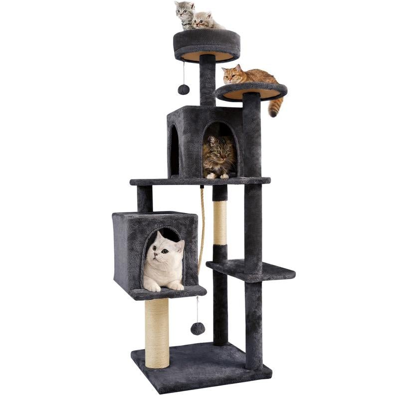 Albero Tiragraffi Wecharmer con Casetta e Foglie Verdi - bau boutique