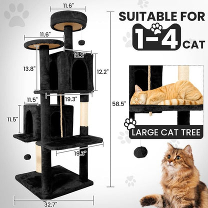 Albero Tiragraffi Wecharmer con Casetta e Foglie Verdi - bau boutique