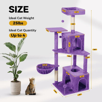 Albero Tiragraffi Wecharmer con Casetta e Foglie Verdi - bau boutique