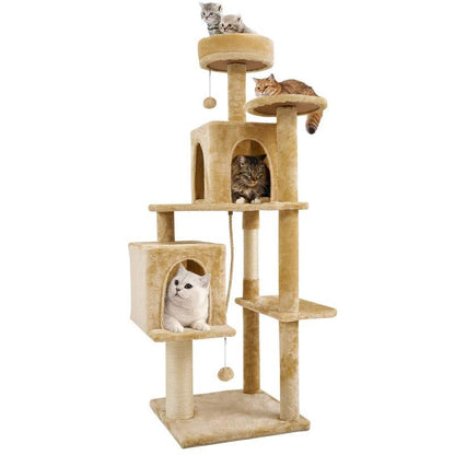 Albero Tiragraffi Wecharmer con Casetta e Foglie Verdi - bau boutique