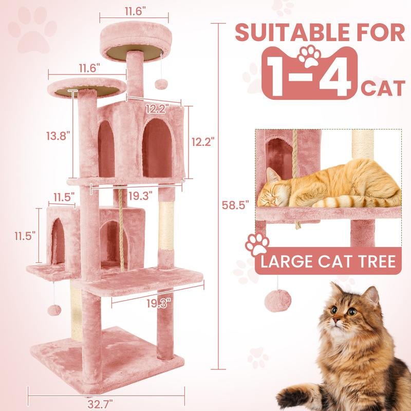 Albero Tiragraffi Wecharmer con Casetta e Foglie Verdi - bau boutique