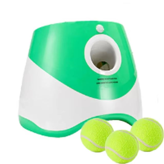 Lancio Automatico di Palline per Cani – Giocattolo Interattivo con 3 Distanze Regolabili per Divertimento Senza Fine
