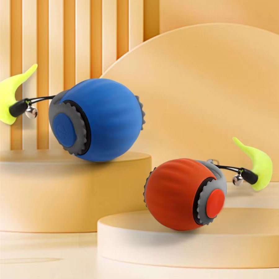 Cat Interactive Ball Toy con Coda Finta – Gioco Automatico e Intelligente per Cani e Gatti 🐾 - bau boutique
