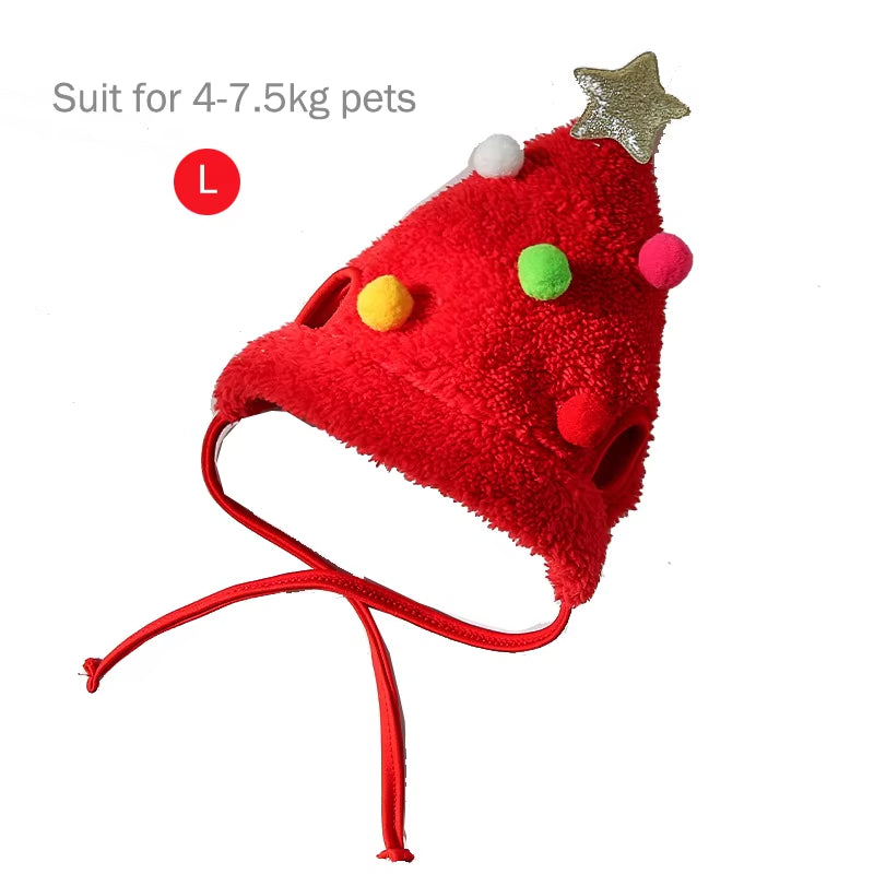 🎅 “Costume Natalizio Pet – Cappellino & Bandana Super Cute per Cani e Gatti”