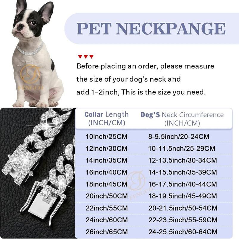 “Diamond Cuban Deluxe” – Collare di Lusso per Pet Unici come Te ✨🐶🐱 - bau boutique
