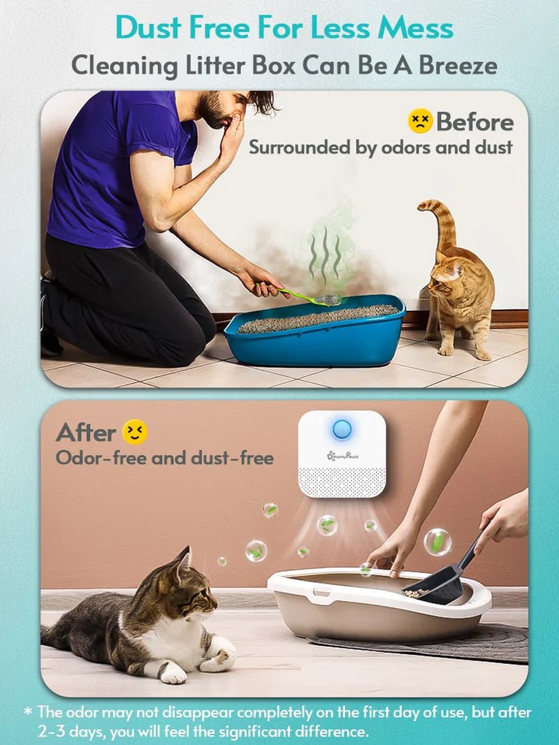 😸 DownyPaws FreshAir 4000 – Il Super Eroe Anti-Puzza per Lettiera! 💨🐾 - bau boutique