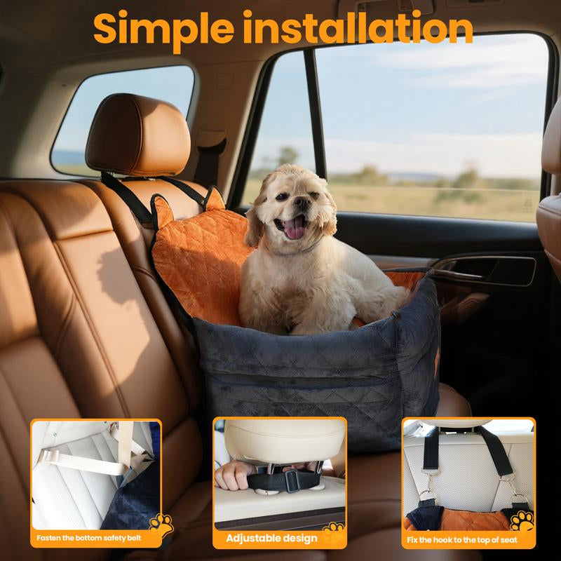 "Seggiolino Auto per Cani con Memory Foam 🐾 Comfort & Sicurezza in Viaggio"