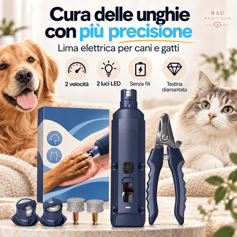 Lima unghie elettrica PETPROVED per cani e gatti