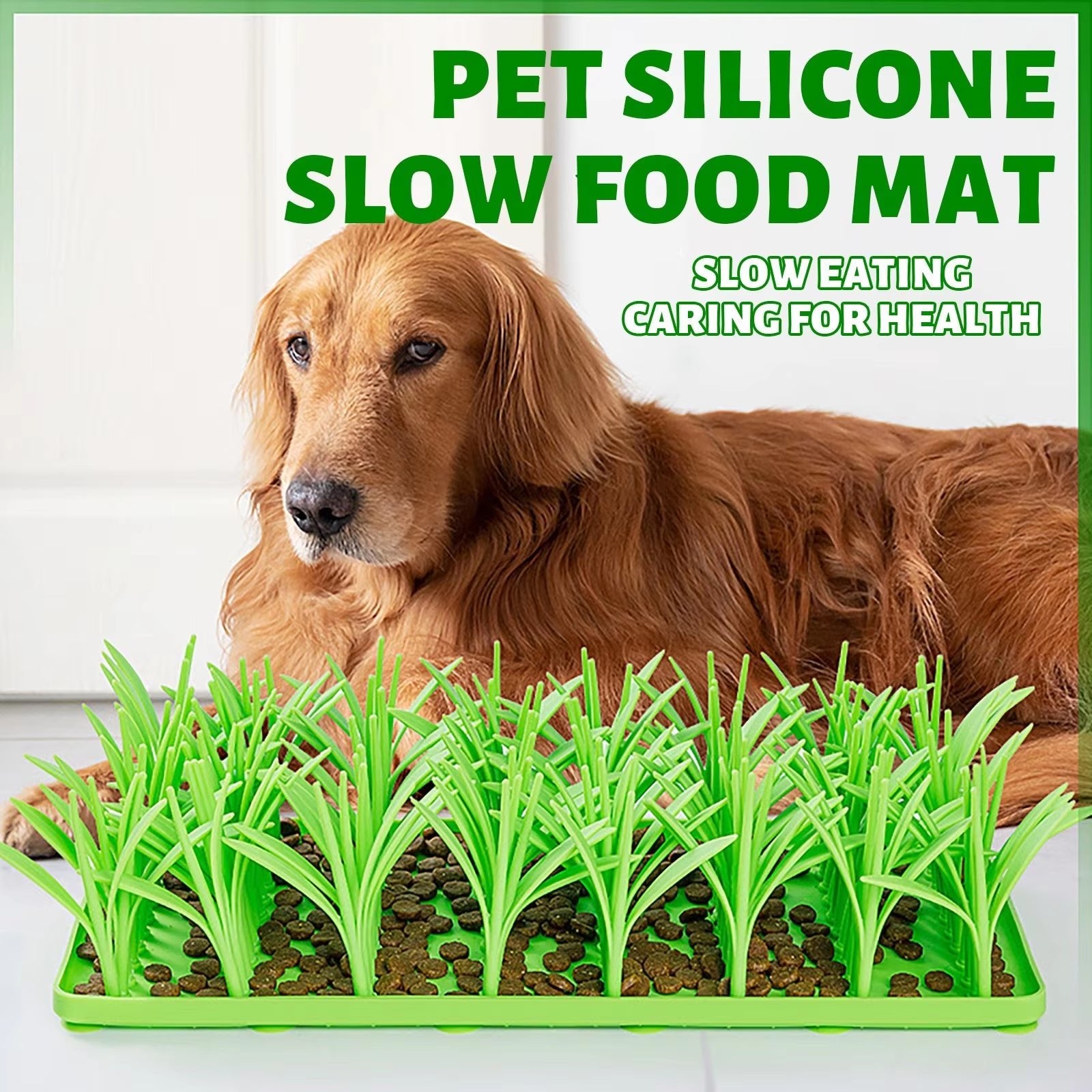 "Meadow Mat Antistress per Cani e Gatti – Tappetino da Leccare con Design Prato, Perfetto per la Lenta Alimentazione" - bau boutique
