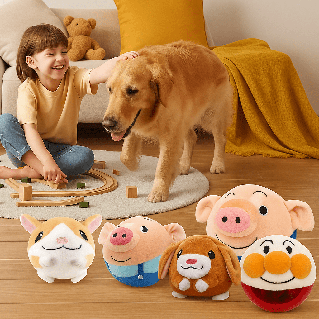 Pallina Peluche Interattiva Parlante per Cani 🐾 - bau boutique