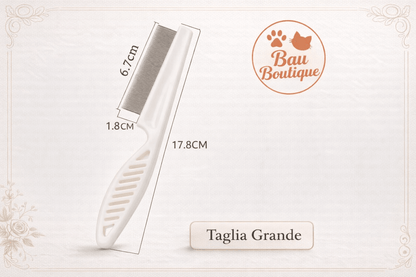 Pettine Antipulci Premium per Cani e Gatti – Igiene Profonda e Protezione Quotidiana - bau boutique