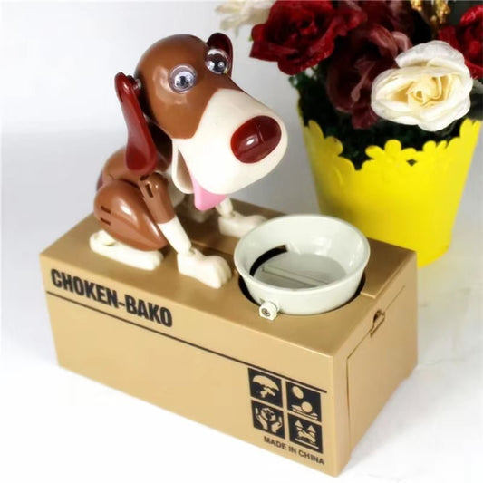 Salvadanaio Elettronico Cagnolino 🐶 – Piggy Bank Interattivo, Rilevamento Monete, Sicuro e Divertente - bau boutique