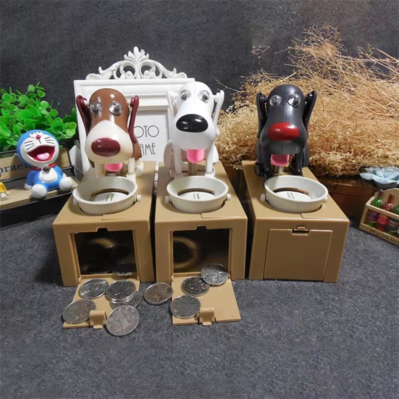 Salvadanaio Elettronico Cagnolino 🐶 – Piggy Bank Interattivo, Rilevamento Monete, Sicuro e Divertente - bau boutique
