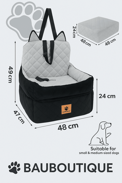 "Seggiolino Auto per Cani con Memory Foam 🐾 Comfort & Sicurezza in Viaggio" - bau boutique