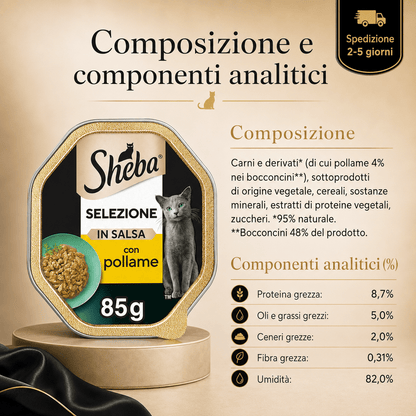 Selezione in Salsa Con Gustoso Pollame 85 G - Cibo per Gatto - 22 Confezioni - bau boutique