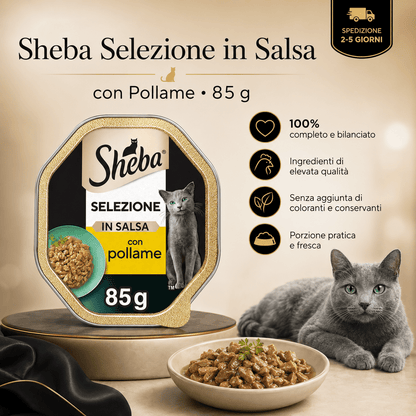 Selezione in Salsa Con Gustoso Pollame 85 G - Cibo per Gatto - 22 Confezioni - bau boutique