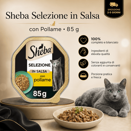 Selezione in Salsa Con Gustoso Pollame 85 G - Cibo per Gatto - 22 Confezioni - bau boutique