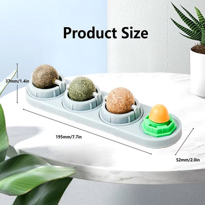 🌿 Silvervine & Catnip Dental Balls – Gioco e Salute per Gatti Felici! 😻 - bau boutique
