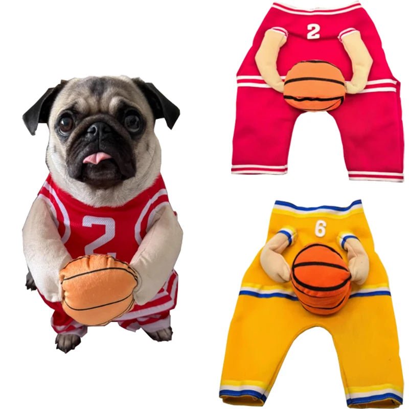 🏀🐶 "Slam Pup!" – Il Costume da Basket per Cani Campioni di Stile! - bau boutique