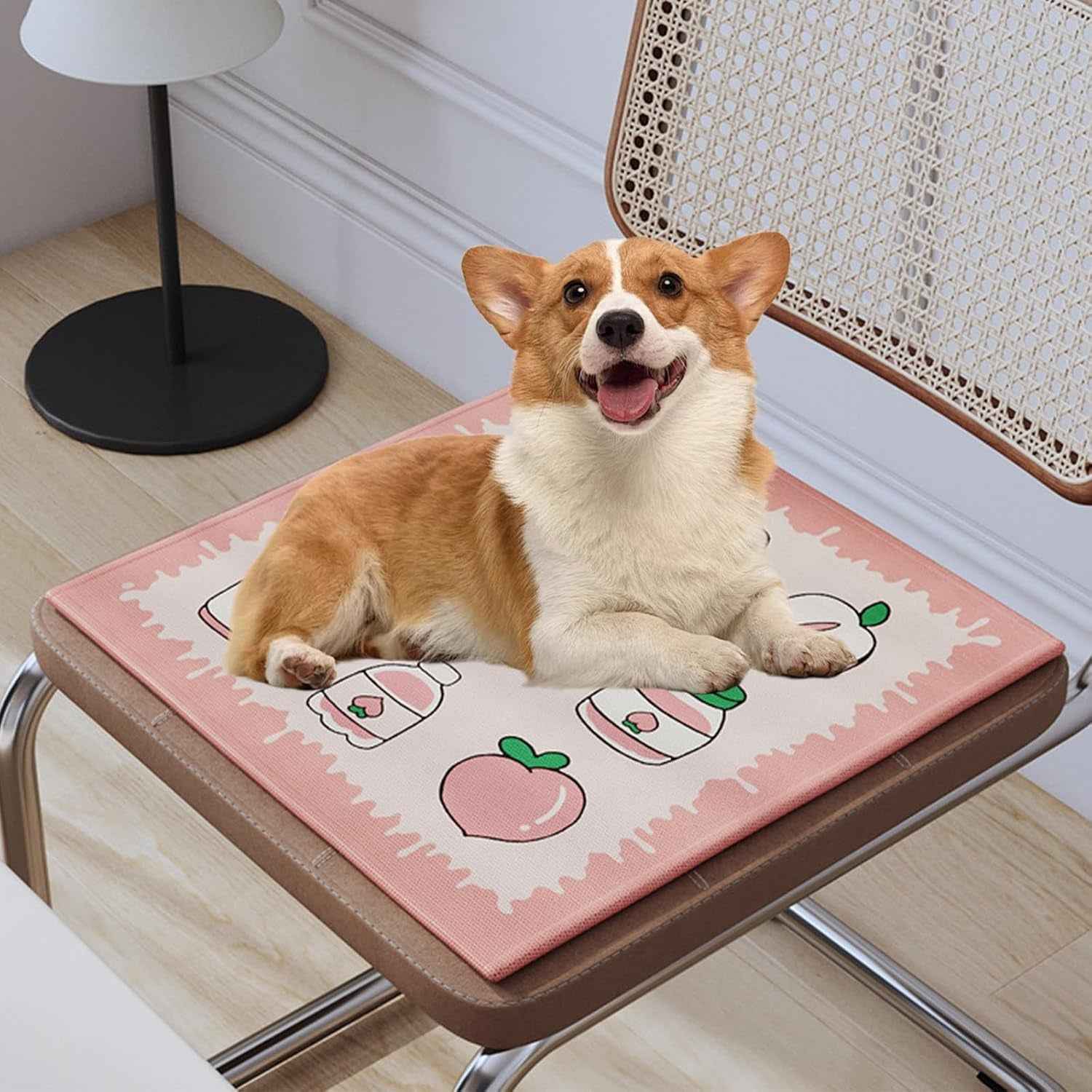 Tappetino Refrigerante per Cani e Gatti 50×50 cm con Cuscino – Materassino Rinfrescante Estivo Antiscivolo Rosa - bau boutique